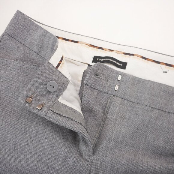 Express Design Studio Women’s Sz 6 Dress Pants Gray Office Careerwear - Picture 7 of 11
